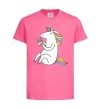 Дитяча футболка Cupcake unicorn Яскраво-рожевий фото