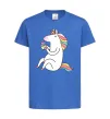 Дитяча футболка Cupcake unicorn Яскраво-синій фото