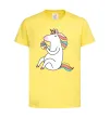 Дитяча футболка Cupcake unicorn Лимонний фото