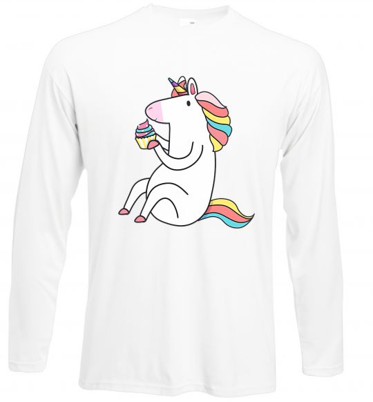 Лонгслив Cupcake unicorn Белый фото