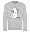 Свитшот Cupcake unicorn Серый меланж фото