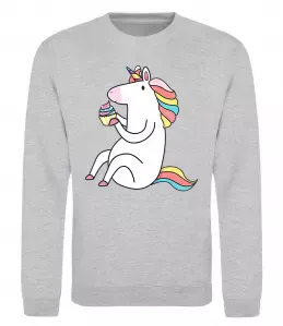 Свитшот I`m unicorn Черный фото