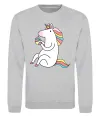 Свитшот Cupcake unicorn Серый меланж фото