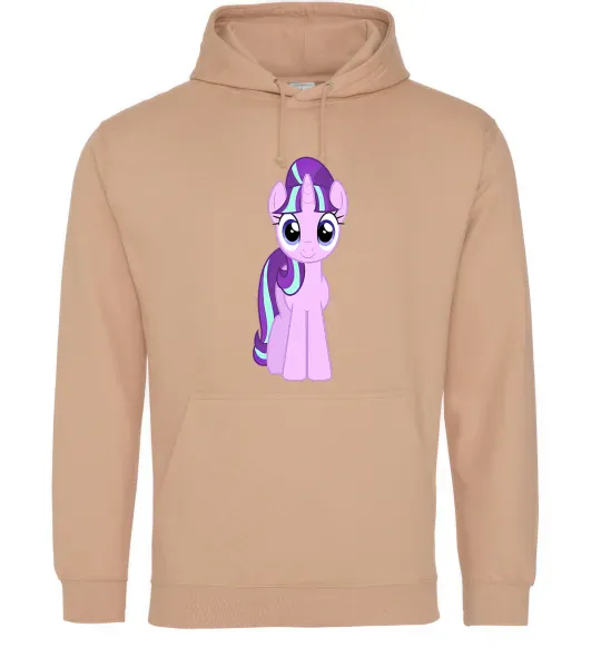 Женская толстовка (худи) Unicorn smile Песочный фото