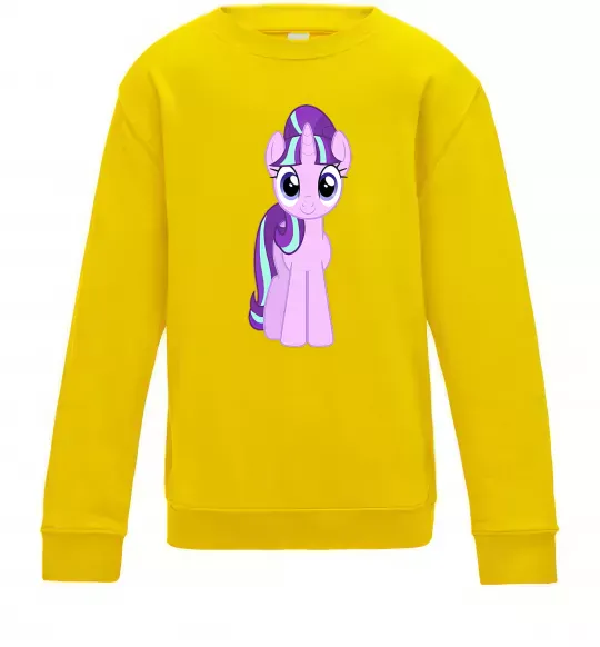Детский Свитшот Unicorn smile Солнечно желтый фото