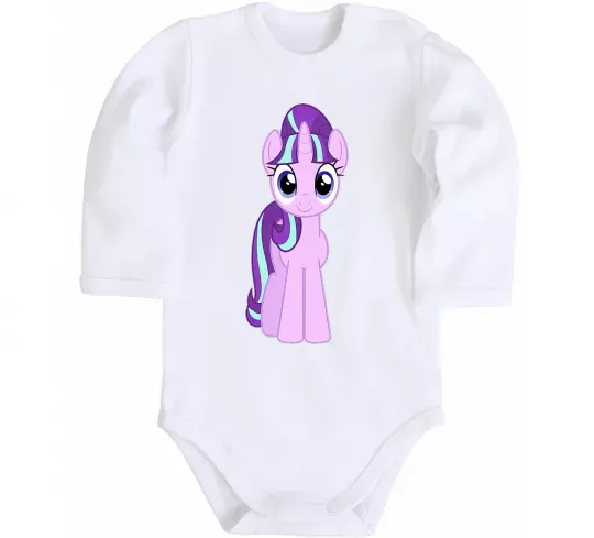 Детский боди Unicorn smile Белый фото