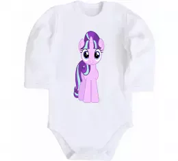 Детский боди Флаттершай Белый фото