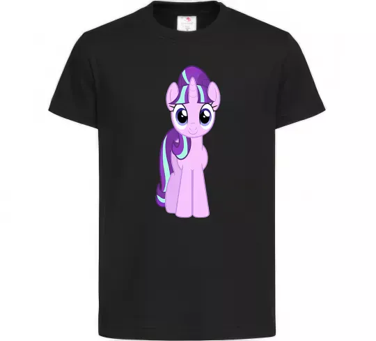 Дитяча футболка Unicorn smile Чорний фото