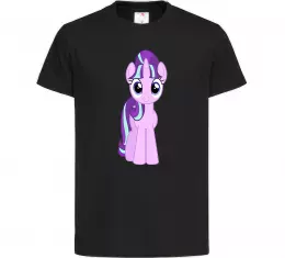 Детская футболка Unicorn smile Черный фото