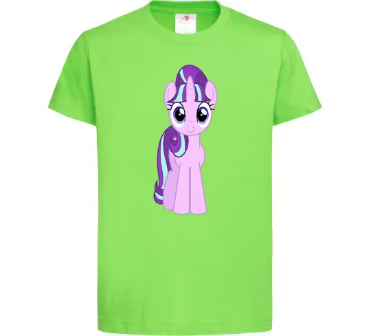 Дитяча футболка Unicorn smile Лаймовий фото