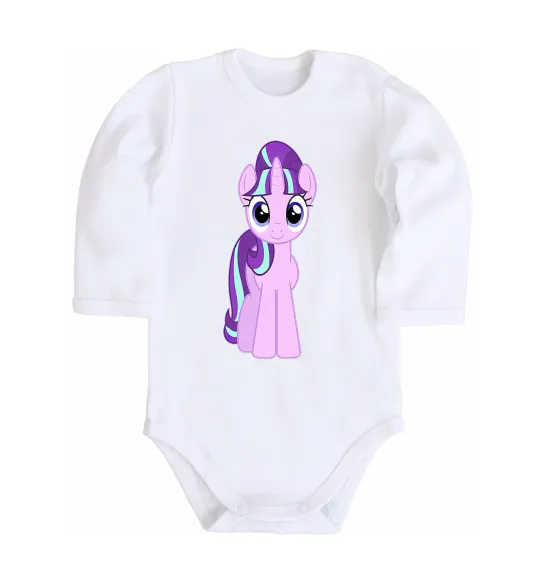 Дитячий бодік Unicorn smile Білий фото