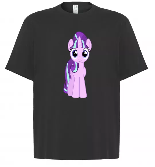 Футболка Оверсайз Unicorn smile Чорний фото