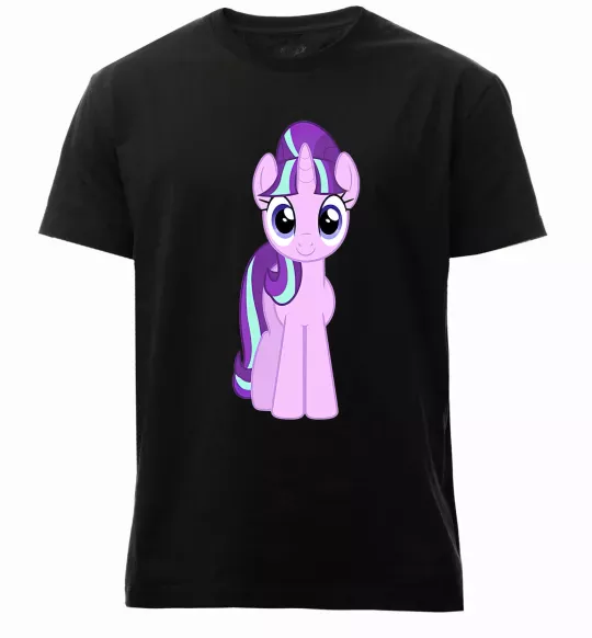 Мужская премиум футболка Unicorn smile Черный фото