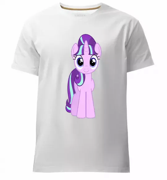 Мужская премиум футболка Unicorn smile Белый фото