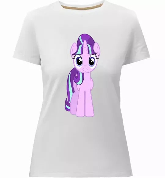 Жіноча преміум футболка Unicorn smile Білий фото