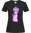 Жіноча футболка Unicorn smile Чорний фото
