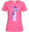 Жіноча футболка Unicorn smile Яскраво-рожевий фото