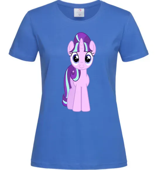 Жіноча футболка Unicorn smile Яскраво-синій фото