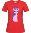 Жіноча футболка Unicorn smile Червоний фото