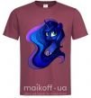 Мужская футболка Magic unicorn Бордовый фото