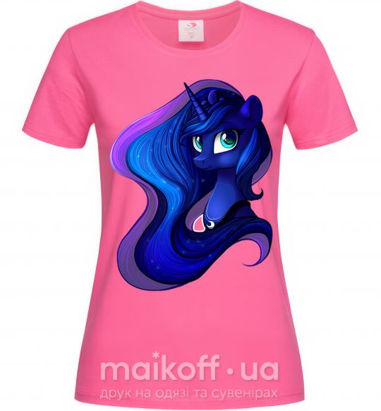 Женская футболка Magic unicorn Ярко-розовый фото