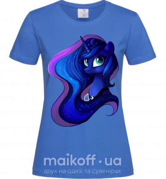 Жіноча футболка Magic unicorn Яскраво-синій фото