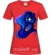 Женская футболка Magic unicorn Красный фото