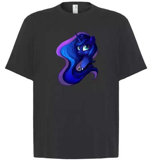 Футболка Оверсайз Magic unicorn Чорний фото