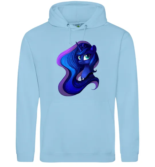 Мужская толстовка (худи) Magic unicorn Голубой фото