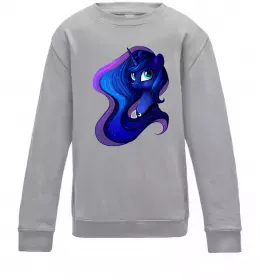 Детский Свитшот Magic unicorn Серый меланж фото