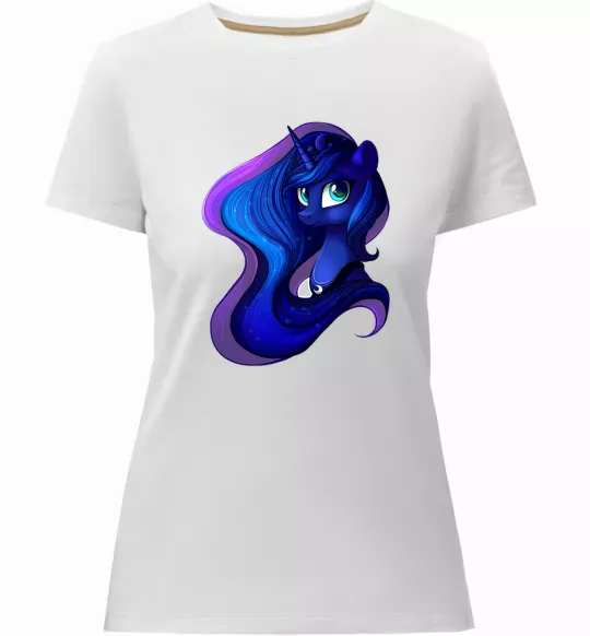 Женская премиум футболка Magic unicorn Белый фото