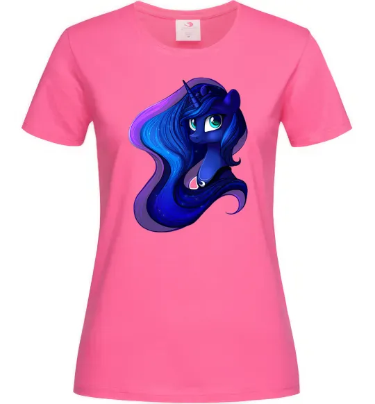 Жіноча футболка Magic unicorn Яскраво-рожевий фото