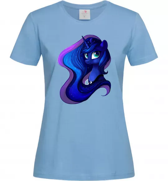 Жіноча футболка Magic unicorn Блакитний фото