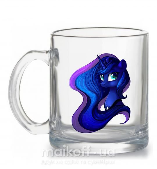 Чашка стеклянная Magic unicorn Прозрачный фото
