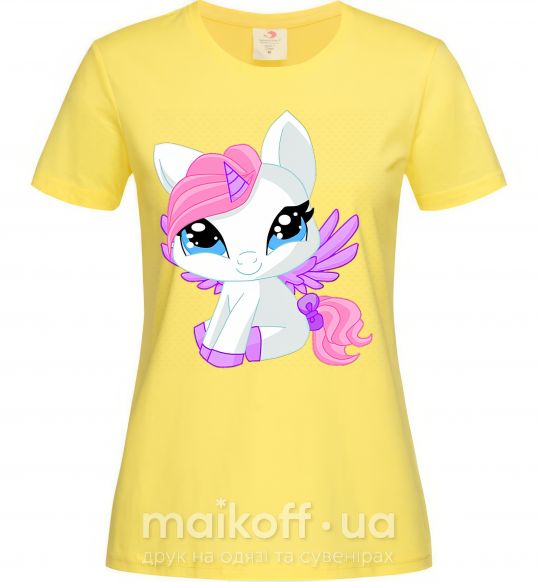 Женская футболка Anime unicorn Лимонный фото