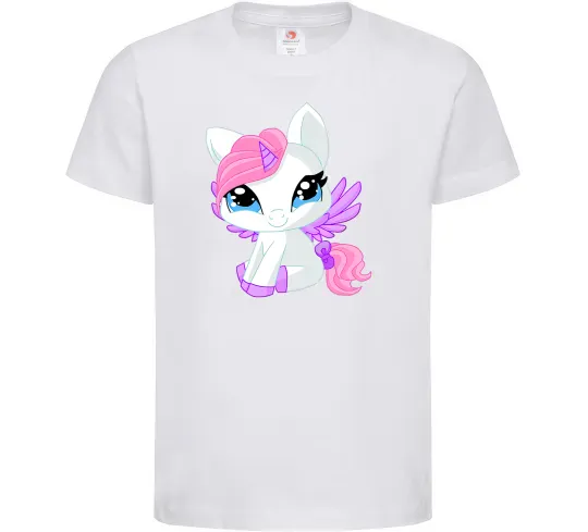 Дитяча футболка Anime unicorn Білий фото