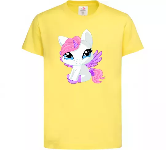 Дитяча футболка Anime unicorn Лимонний фото