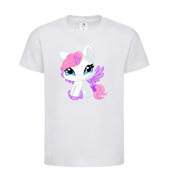Детская футболка Anime unicorn Белый фото