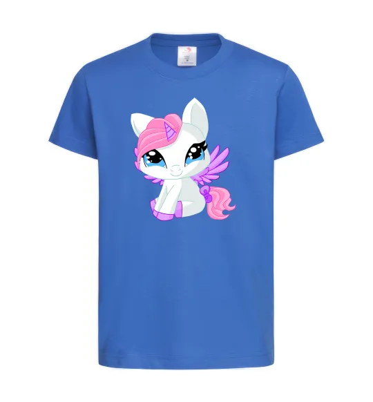 Детская футболка Anime unicorn Ярко-синий фото