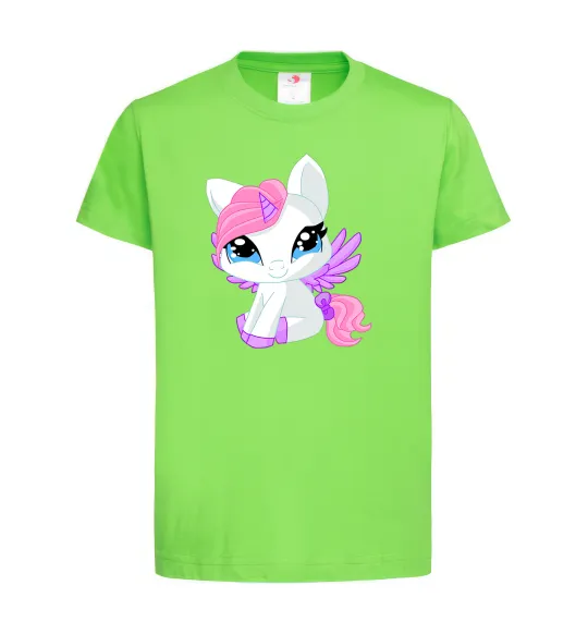 Детская футболка Anime unicorn Лаймовый фото