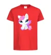 Детская футболка Anime unicorn Красный фото