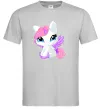 Чоловіча футболка Anime unicorn Сірий фото