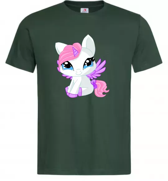 Чоловіча футболка Anime unicorn Темно-зелений фото