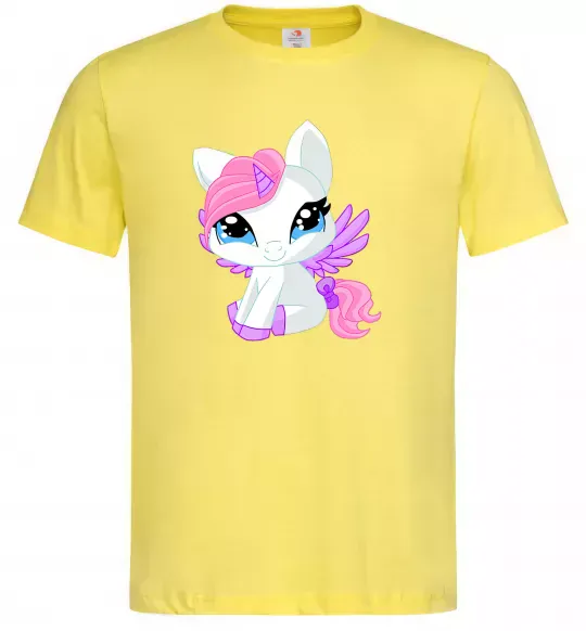 Чоловіча футболка Anime unicorn Лимонний фото
