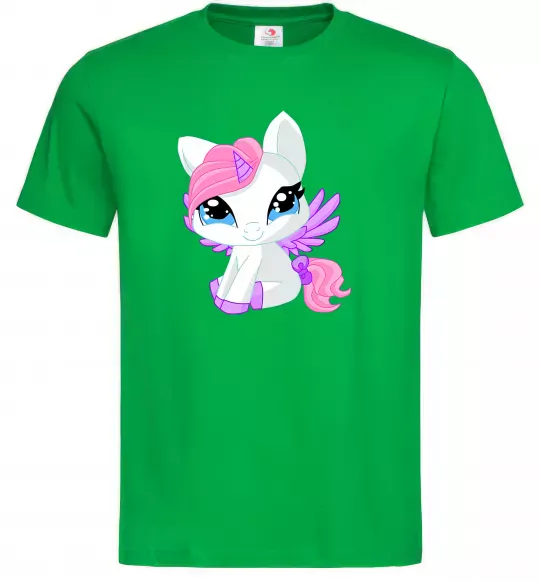 Чоловіча футболка Anime unicorn Зелений фото