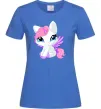 Женская футболка Anime unicorn Ярко-синий фото