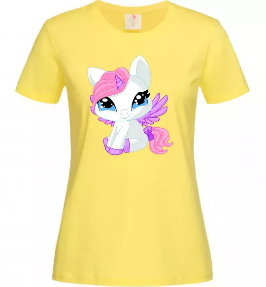 Женская футболка Anime unicorn Лимонный фото