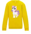 Детский Свитшот Щасливий єдиноріг Солнечно желтый фото