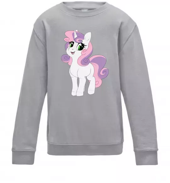 Детский Свитшот Щасливий єдиноріг Серый меланж фото