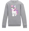 Детский Свитшот Щасливий єдиноріг Серый меланж фото